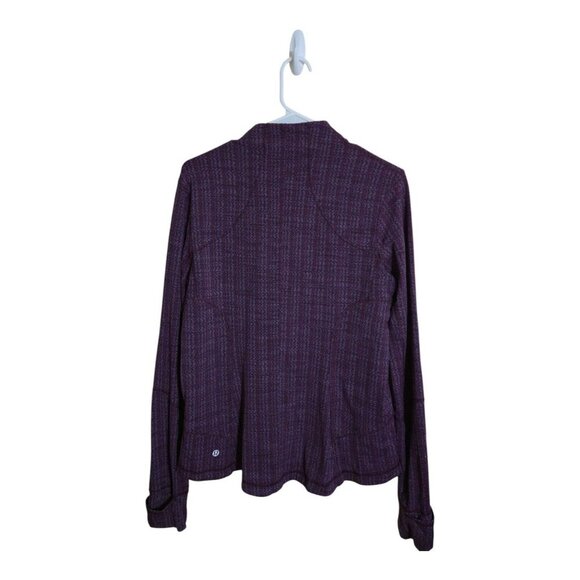 Lululemon Jacket Women 8 Maroon Forme Ziggy Wee September Athleisure Sportswear - Picture 2 of 5